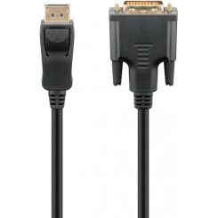 Goobay DisplayPort / DVI-D adapterkaabel 1.2, kullatud, 1 m