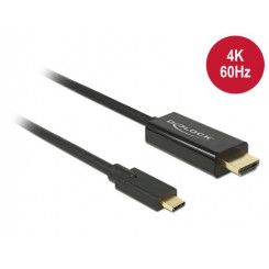 DeLOCK 85292 videokaabli adapter 3 m USB Type-C HDMI must