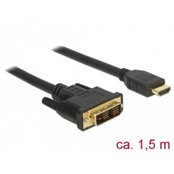 DeLOCK 85583 video cable adapter 1.5 m DVI-D HDMI Type A (Standard) Black