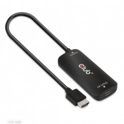 CLUB3D HDMI + mikro-USB-C-tüüpi USB 4K120Hz või 8K30Hz M/F aktiivne adapter