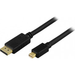Deltaco DP-1111 DisplayPort kaabel 1 m Mini DisplayPort Must