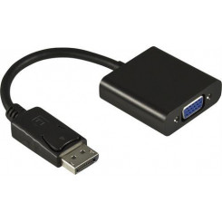 Deltaco DP-VGA7 video cable adapter 0.2 m DisplayPort VGA (D-Sub) Black