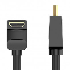 Кабель HDMI 2.0 Vention AARBG 1,5м, Угол 90°, 4К 60Гц (черный)