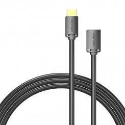 Удлинительный кабель HDMI 2.0 «папа» — HDMI 2.0 «мама» Vention AHCBH, 2 м, 4K, 60 Гц, (черный)
