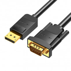DisplayPort to VGA Cable 1.5m Vention HBLBG 1080P 60Hz (Black)