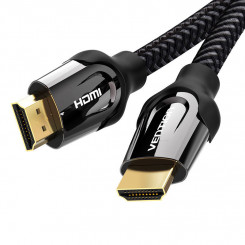 HDMI 2.0 kaabli tuulutusava VAA-B05-B100 1m 4K 60Hz (must)