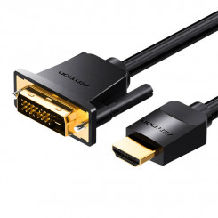 Кабель HDMI-DVI (24+1) Vention ABFBJ 5 м, 4K 60 Гц / 1080P 60 Гц (черный)