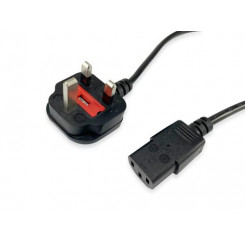 Equip 112300 power cable Black 2 m BS 1363 C13 coupler