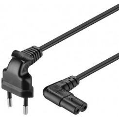 Goobay 56587 power cable Black 0.3 m Power plug type C C7 coupler