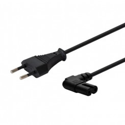 Savio CL-144 Power cable Black 3 m angled 2-pin IEC Type E (3.4 mm, 3.1 mm)