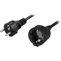 Deltaco DEL-112T power cable Black 5 m CEE7 / 7 CEE7 / 4