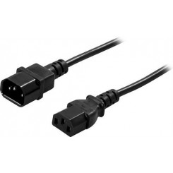 Deltaco DEL-113B power cable Black 5 m C14 coupler IEC C13