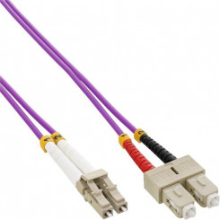Волоконно-оптический дуплексный кабель InLine LC/SC 50/125 мкм OM4 10 м