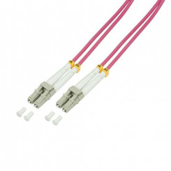 Оптоволоконный кабель LogiLink FP4LC50 50 м 2x LC OM4 Фиолетовый
