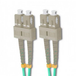 Оптоволоконный кабель Qoltec 54356 10 м 2x SC OM4 Зеленый