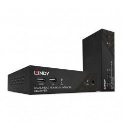 Lindy 150M Cat.6 Двойной удлинитель HDMI, USB и RS232