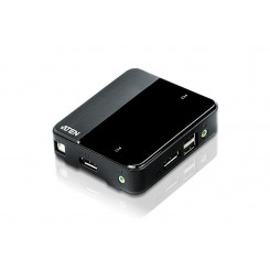 2-портовый KVM-переключатель Aten USB 4K DisplayPort 1.2 (KVM-кабели в комплекте)