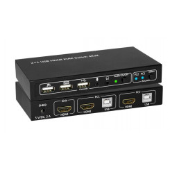 MicroConnect HDMI & USB KVM Switch 2 porti