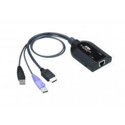 Aten USB HDMI virtuaalmeediumi KVM-adapteri kaabel (toetab kiipkaardilugejat ja heli deembederit) Aten USB HDMI virtuaalmeediumi KVM-adapteri kaabel (toetab kiipkaardilugejat ja heli deembederit)