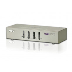 Aten 4-портовый USB VGA KVM со звуком (KVM-кабели в комплекте)