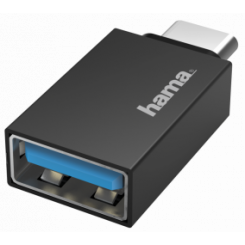 Суперскоростной USB-адаптер Hama OTG USB-C «папа» — USB тип-A «мама»