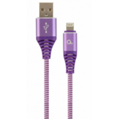 USB-штекер Gembird — штекер Apple Lightning, 2 м, фиолетовый