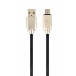 Gembird USB штекер - Micro USB штекер премиум-класса, резиновый, 1 м, черный
