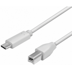 Logilink USB-C Male - USB-B Male 2m Grey