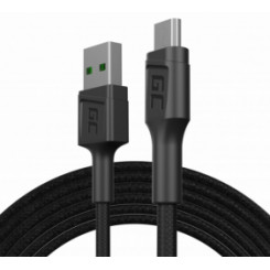 Green Cell GC PowerStream USB-разъем — разъем Micro USB для быстрой зарядки, 1,2 м, черный