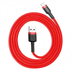 Baseus Cafule USB Lightning Cable 2.4A 0.5m (red)