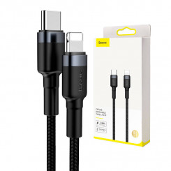 Baseus Cafule USB-C to Lightning PD cable, 18W, 1m (black-gray)