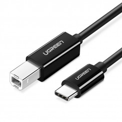 Кабель USB 2.0 CB UGREEN US241 для принтера 2м (черный)