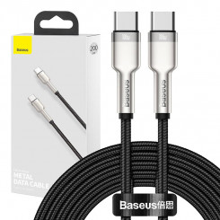 Baseus Cafule USB-C–USB-C kaabel, 100 W, 2 m (must)