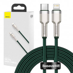 Кабель Baseus USB-C — Lightning, 2 м (зеленый)