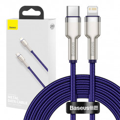 Кабель Baseus Cafule USB-C — Lightning, 20 Вт, 2 м (фиолетовый)