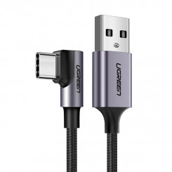 UGREEN US284 nurga all USB-USB-C kaabel, 3A, 2m (must)