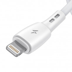 USB-kaabel Lightning Vipfan Racing X05 jaoks, 3A, 2m (valge)