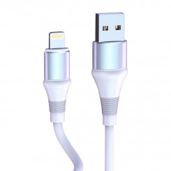 Кабель Vipfan Colorful X09 USB to Lightning, 3А, 1,2м (белый)