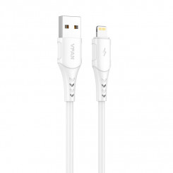 Кабель Vipfan Colorful X12 USB to Lightning, 3А, 1м (белый)