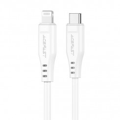 MFI Acefast C3-01 USB-kaabel, USB-C kuni Lightning, 30 W, 1,2 m (valge)