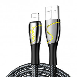 Кабель USB до Lightning Joyroom S-1230K6 2.4А 1.2м (черный)