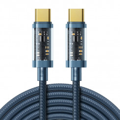 Kabel USB-C kuni USB-C Joyroom S-CC100A12 100W 1,2m (niebieski)