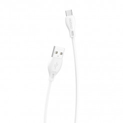Dudao L4T USB to USB-C cable 2.4A 1m (white)