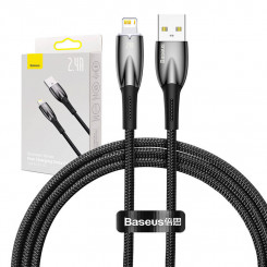 Baseus Glimmer USB to Lightning cable, 2.4A, 1m (black)