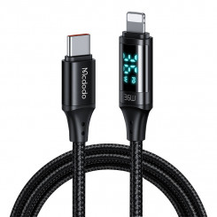 Mcdodo CA-1030 Кабель USB-C — Lightning, 36 Вт, 1,2 м (черный)
