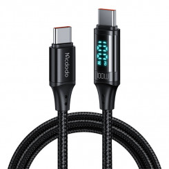 Mcdodo CA-1100 USB-C–USB-C kaabel, 100 W, 1,2 m (must)