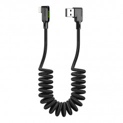 USB-Lightning-kaabel, Mcdodo CA-7300, nurga all, 1,8 m (must)