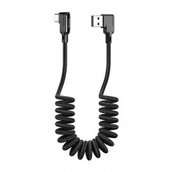 USB-USB-C kaabel, Mcdodo CA-7310, nurga all, 1,8 m (must)