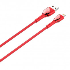 LDNIO LS661 Lightning Cable 30W, 1m Red