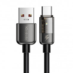 Mcdodo CA-3151 USB-C kaabel, 6A, 1,8 m (must)